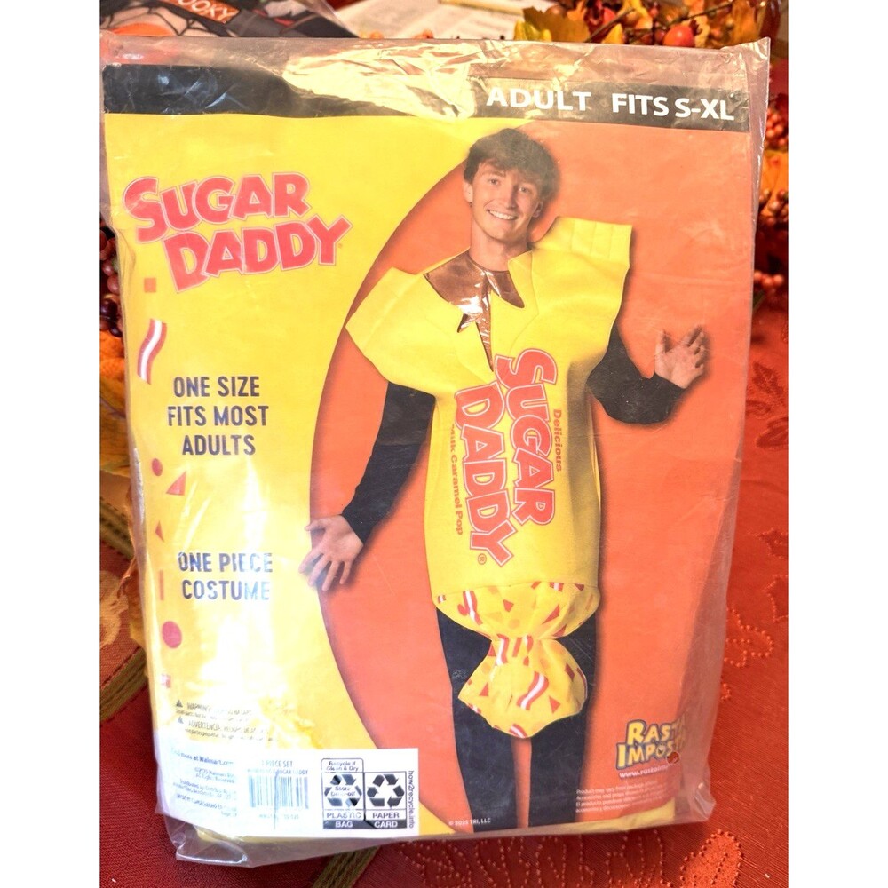 Rasta Impasta "SUGAR DADDY" Halloween Costume Candy Fun Gag Adult One Size S-XL